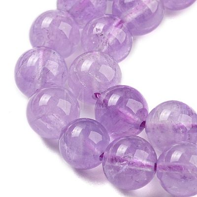 Natural Amethyst Beads Strands G-P503-8MM-08-1