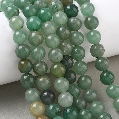 Natural Green Aventurine Beads Strands G-E380-02-4mm-1