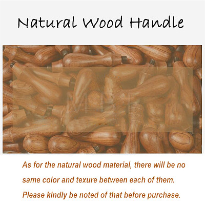 DIY Wood Wax Seal Stamp AJEW-WH0131-277-1