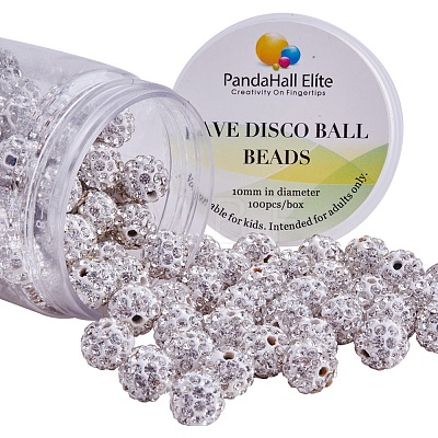   Pave Disco Ball Beads RB-PH0003-10mm-9-1