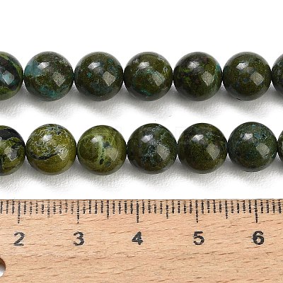 Natural Green Jasper Beads Strands GG-CBA007A-B04-8mm-1