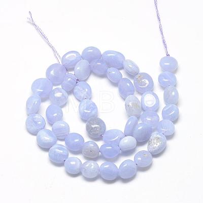 Natural Agate Beads Strands G-R445-6x8-10-1