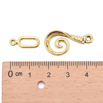 Tibetan Style Alloy Hook Clasps X-GLF5077Y-1