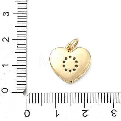 Brass Micro Pave Clear Cubic Zirconia Pendants KK-D229-01G-15-1