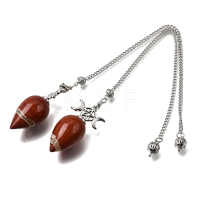 Natural Red Jasper Dowsing Pendulum Pendants GG-CBA6D08-A04-1