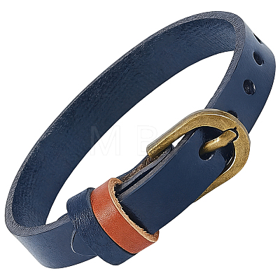 Cowhide Cord Bracelets BJEW-WH20005-008AB-01-1