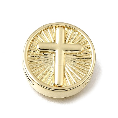 Brass Slide Charms KK-CBAEEA8-08B-G-1