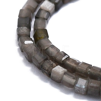 Natural Grey Agate Beads Strands G-P457-B01-42-1