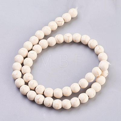 Synthetic Magnesite Beads Strands TURQ-8D-011-1
