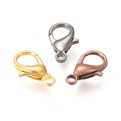 Alloy Lobster Claw Clasps PALLOY-XCP0014-04-RS-1