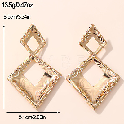 Iron Dangle Stud Earrings for Women WGA52C2-07-1