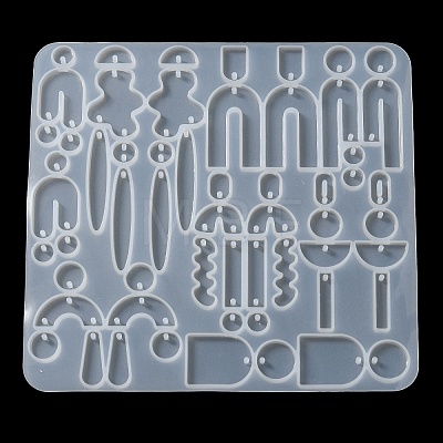 DIY Silicone Irregular Shape Pendant Molds DIY-M047-01C-1