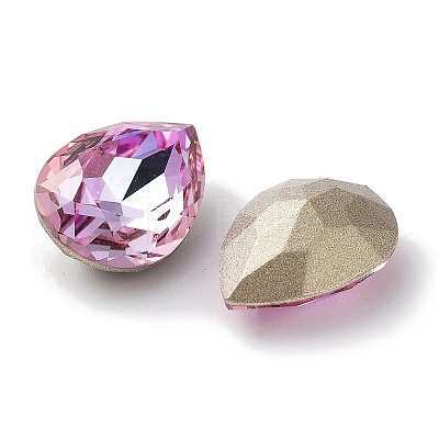 Glass Rhinestone Cabochons RGLA-G020-06A-D123-1