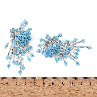 Glass Seed Beads Stud Earrings for Women EJEW-MZ00760-1