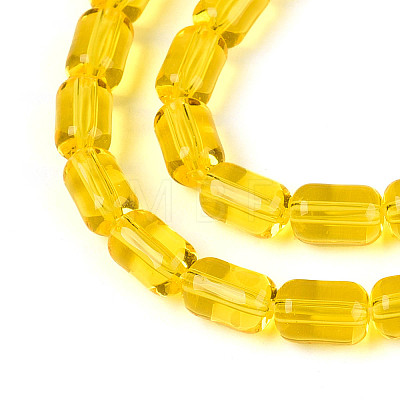 Transparent Glass Beads Strands GLAA-T028-14T-02-1