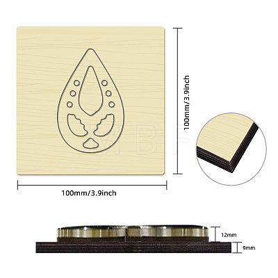 Wood Cutting Dies DIY-WH0178-050-1