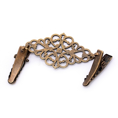 Vintage Alloy Sweater Clips JEWB-WH0009-73AB-1
