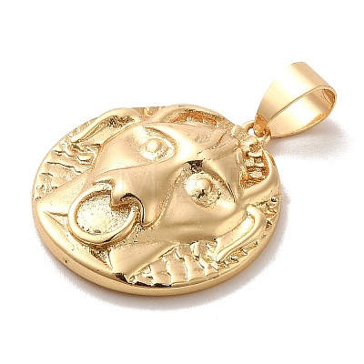 Real 18K Gold Plated Zodiac Theme Brass Pendants KK-M273-04D-G-1