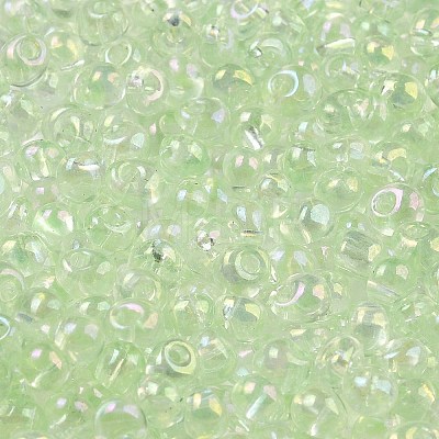 6/0 Inside Colours Glass Seed Beads SEED-A034-03E-1