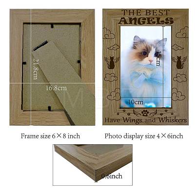 Natural Wood Photo Frames AJEW-WH0292-055-1