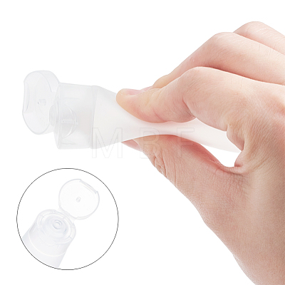 20ml PE Plastic Refillable Flip Top Cap Bottles MRMJ-WH0037-02A-1