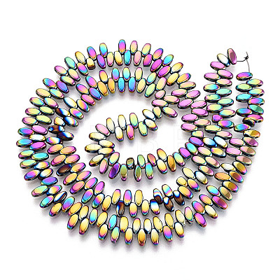 Electroplated Synthetic Non-magnetic Hematite Beads Strands G-T139-65A-1
