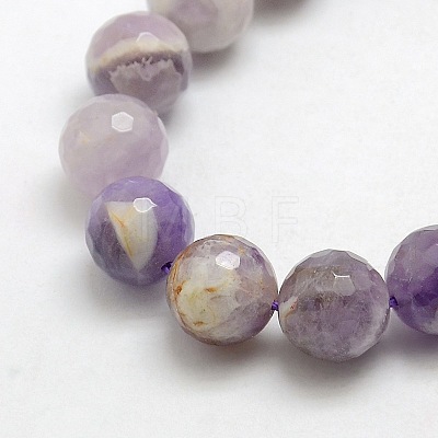 Natural Gemstone Amethyst Round Beads Strands G-O021-12mm-13-1