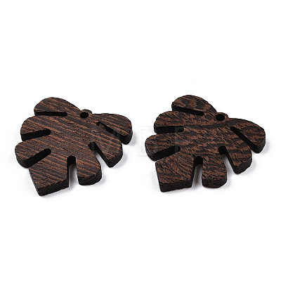 Natural Wenge Wood Pendants WOOD-T023-49B-01-1