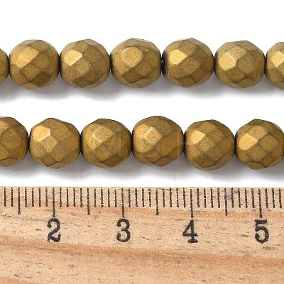 Electroplated Synthetic Non-magnetic Hematite Beads Strands G-S382-01E-1