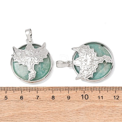 Natural Amazonite Pendants GG-CBA0251-10B-P-1
