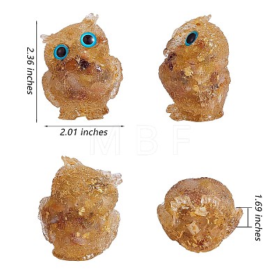 Crystal Owl Figurine Collectible JX545A-1