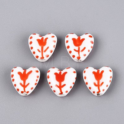 Handmade Porcelain Beads PORC-Q005-10C-1