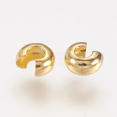 Brass Crimp Beads Covers EC266-1G-1