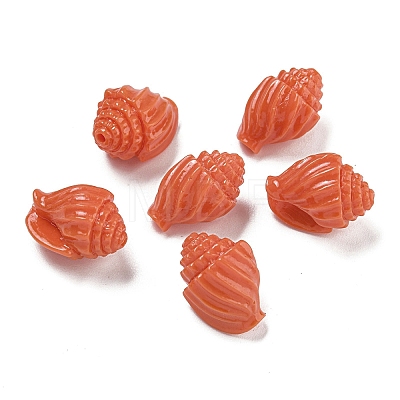 Synthetic Coral Carved Beads Strands CORA-I023-07D-1