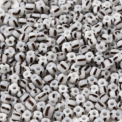 6/0 Opaque Colours Seep Glass Seed Beads X-SEED-F003-04A-12-1