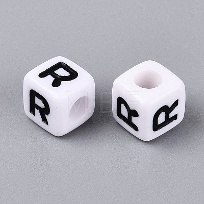 Opaque Acrylic Beads SACR-N020-04A-R-1
