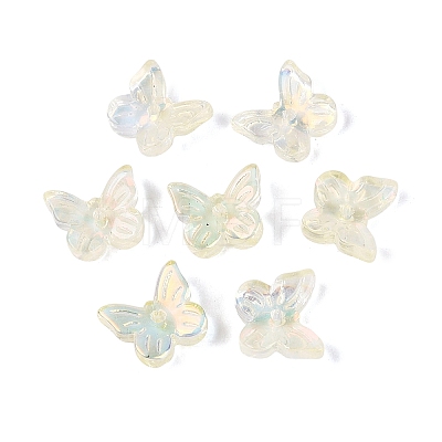 Electroplate Transparent Glass Beads EGLA-N057-03B-1
