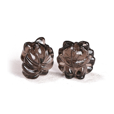 Natural Ice Obsidian Carved Nine-Tailed Fox Beads PW-WG881C9-01-1