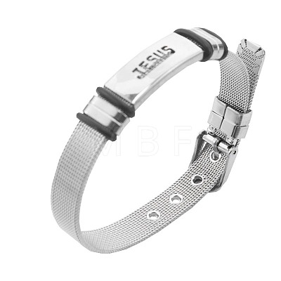 201 Stainless Steel Watch Band Bracelets for Men Women FS-WGF3235-06-1