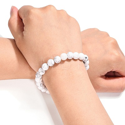 Natural Gemstone Stretchy Bracelets X-BJEW-G073-12-1