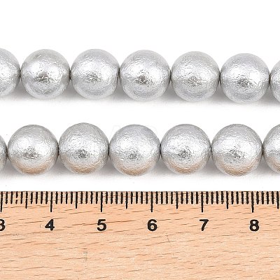 Wrinkle Textured Shell Pearl Beads Strands BSHE-E016-10mm-08-1