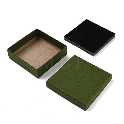 Cardboard Paper Jewelry Storage Boxes with Sponge CON-P023-01E-01-1