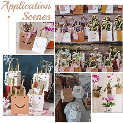 Funny Craft Paper Handbags CARB-WH0018-02A-1