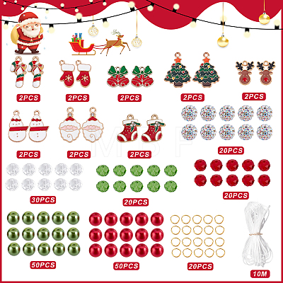 DIY Christmas Bracelet Making Kit DIY-SC0019-51-1