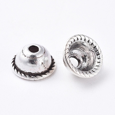 Tibetan Style Alloy Bead Caps K090A042-1