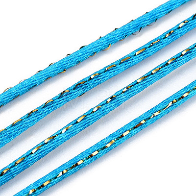 Metallic Stain Beads String Cords NWIR-R024-374-1