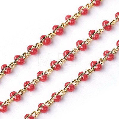 Handmade Enamel Beaded Chains CHC-P007-F02-1