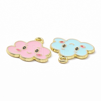 Alloy Enamel Pendants ENAM-B054-12G-1