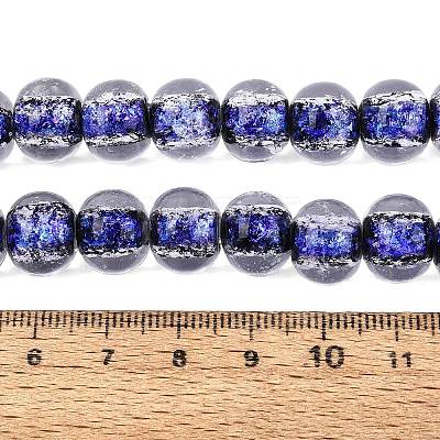 Handmade Foil Glass Beads Strands FOIL-Q002-01A-01-1