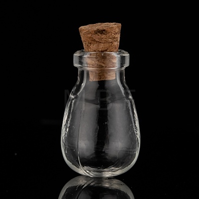 Oval Glass Bottle for Bead Containers AJEW-R045-09-1